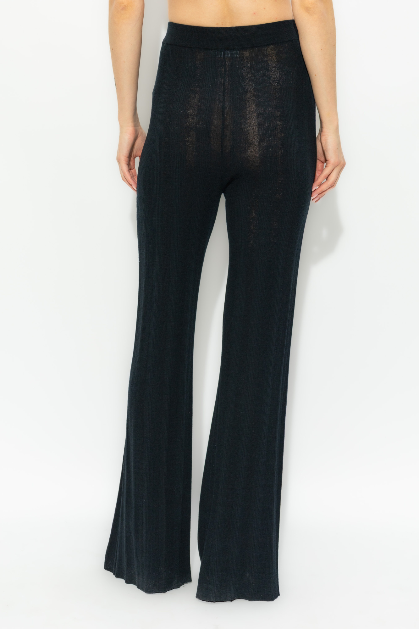 JIL SANDER Wool pants with flared legs | Women's Clothing